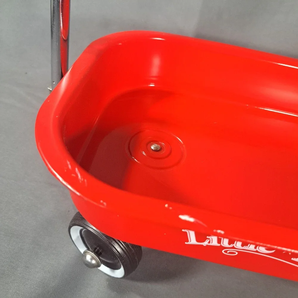 Little Red Racer‎ Miniature Metal Wagon Red Toy Decorative Display Prop Classic
